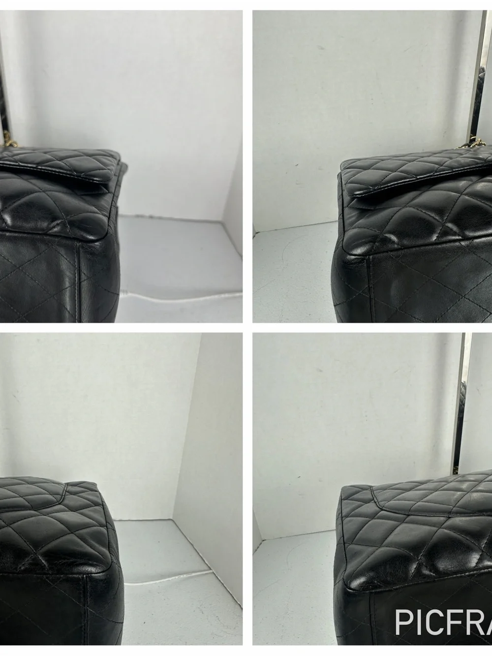 CHANEL CC MAXI JUMBO LAMBSKIN LEATHER FLAP BAG GHW