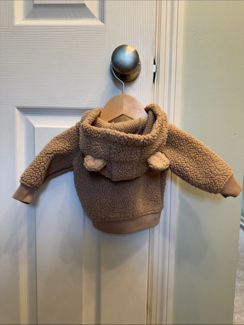Carter's Brown Bear Newborn Sherpa Hoodie