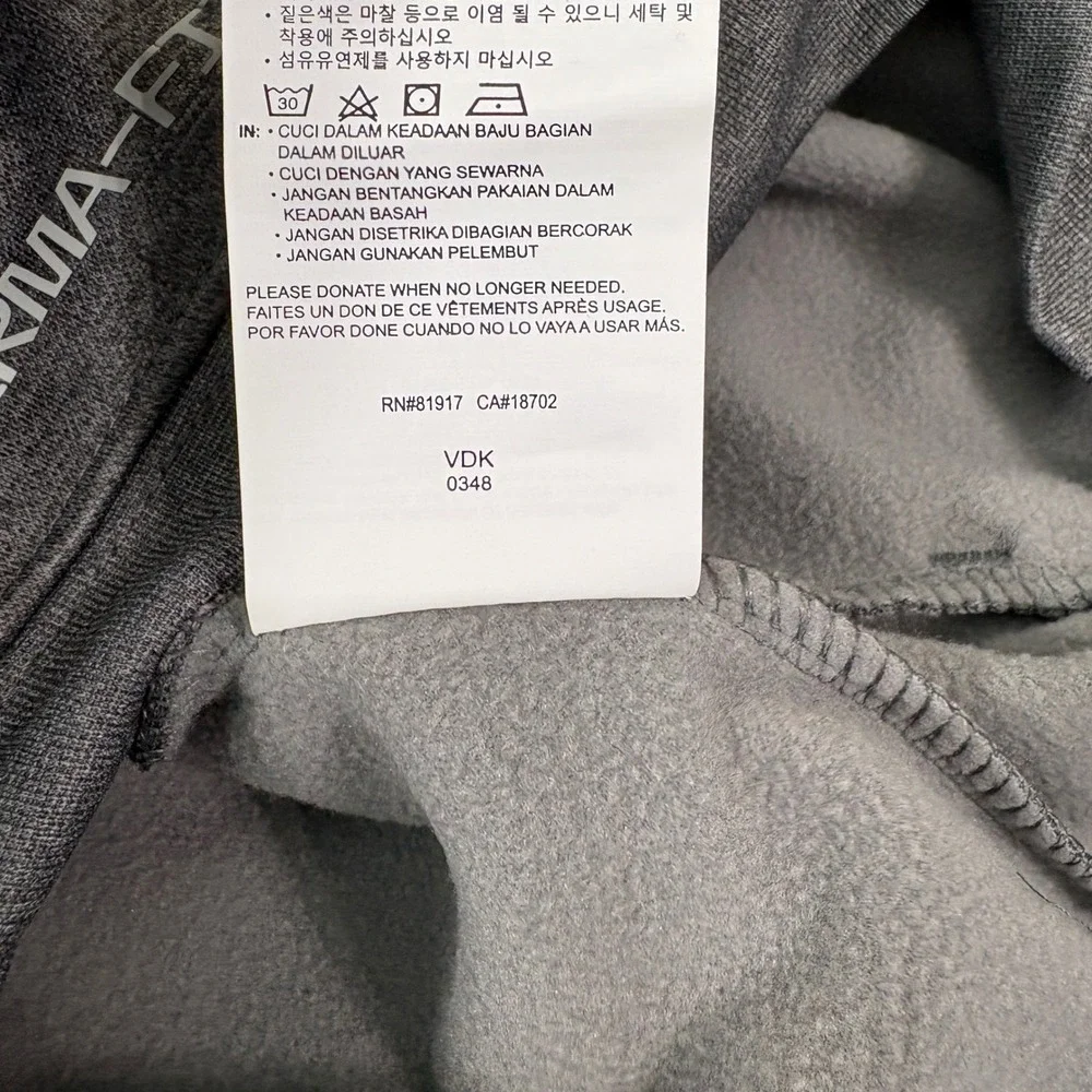 Nike Hoodie Boys M Charcoal Heather 3Brand Russell Wilson Therma-FIT Camo NEW