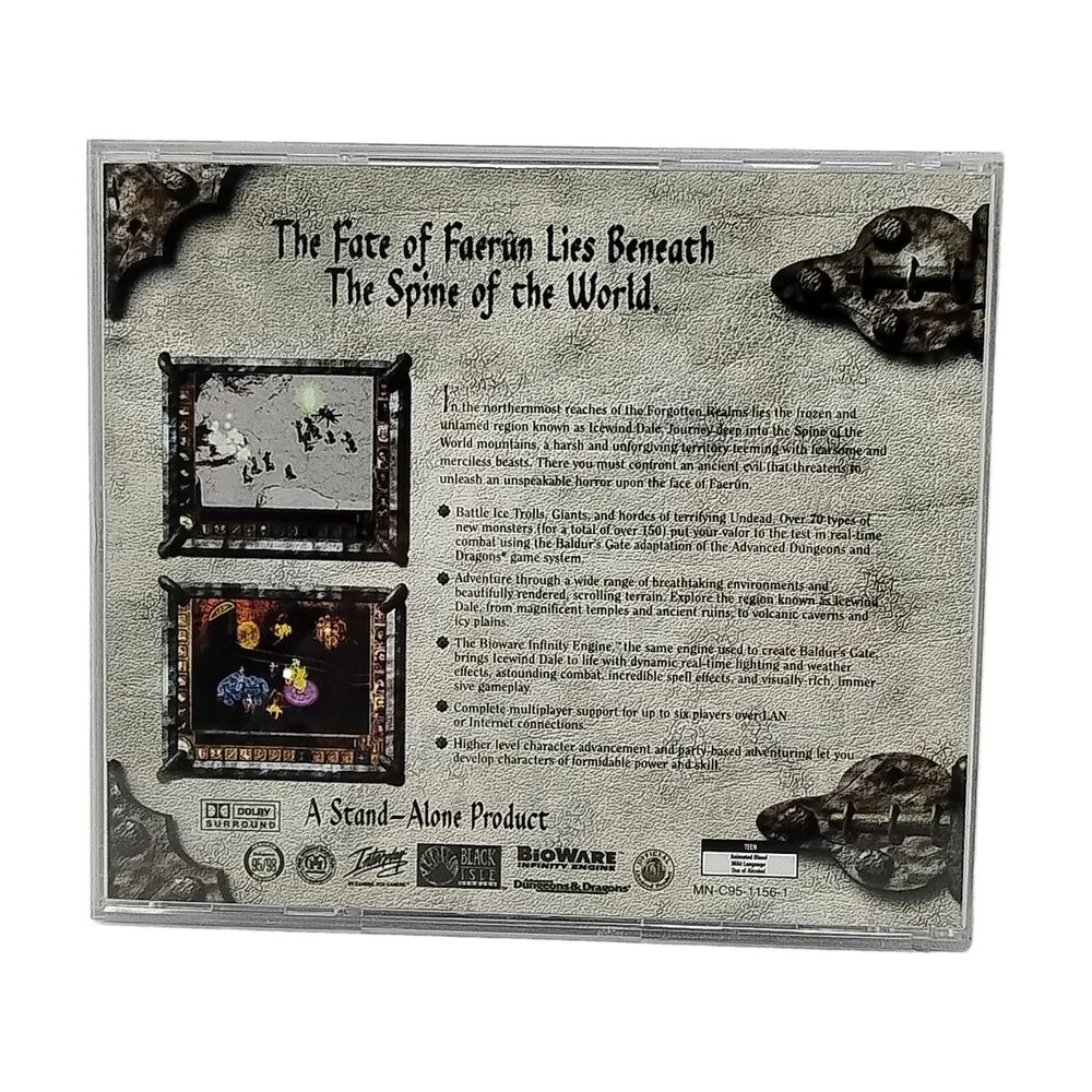 Black Isle Studios Icewind Dale PC Game 2-Disc Set Forgotten Realms D&D Retro