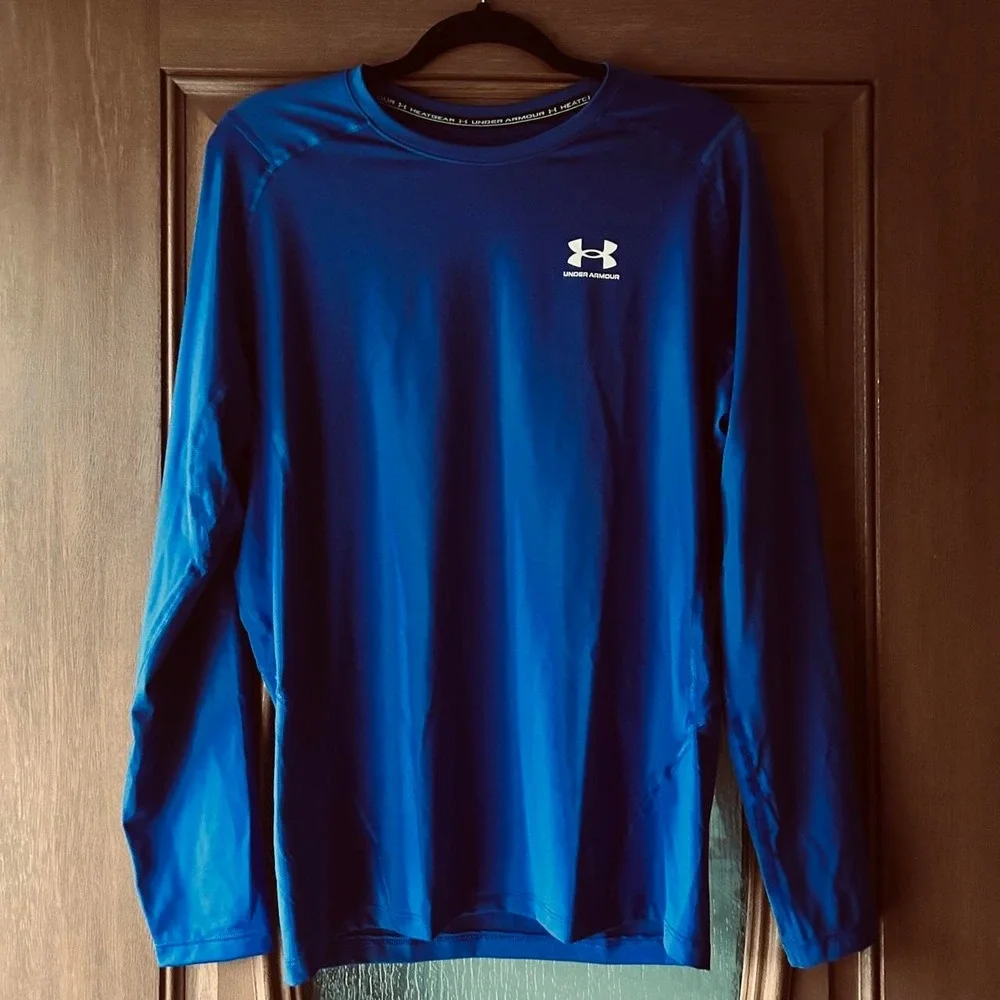 Under armour men's rash guard royal blue 2XL EUC