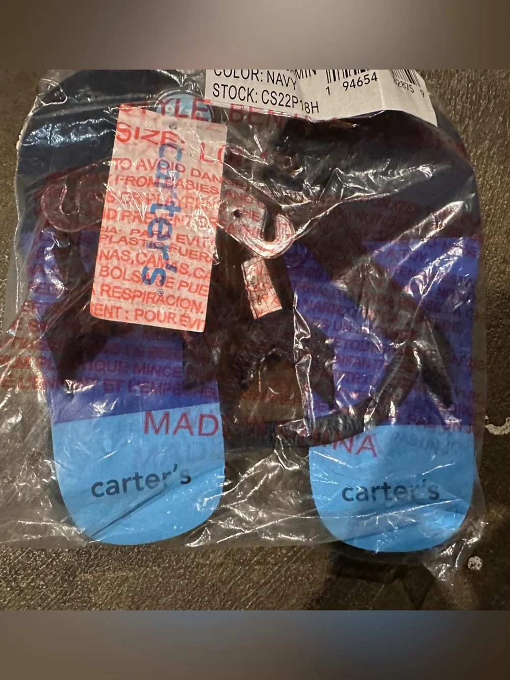 Carter's Blue and Black Boys' No-Show Socks - 2 Pack