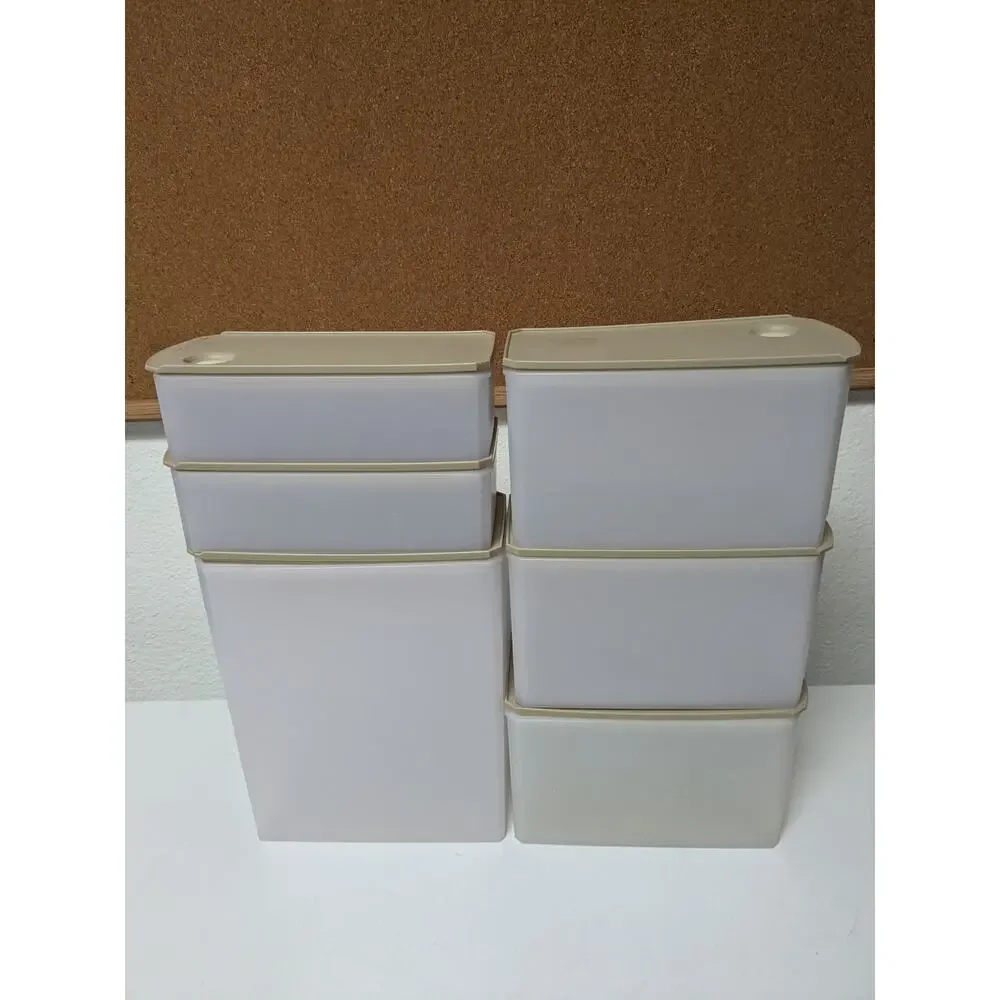 Tupperware Shelf Smart Pantry Storage Modular Containers Slim set of 6 with lids
