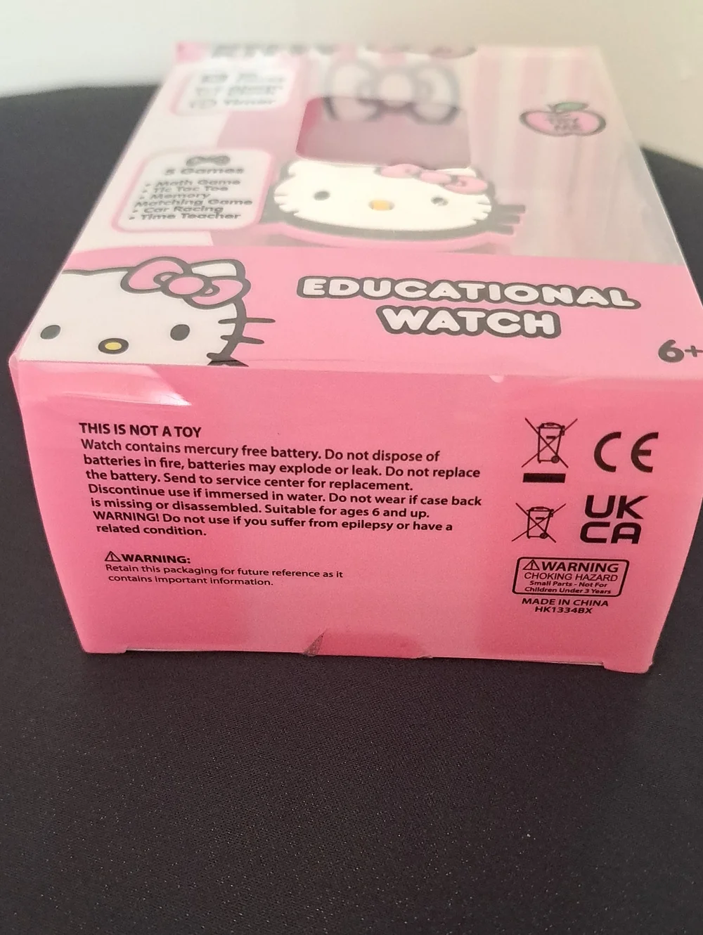 Hello Kitty Pink Kids Educational Watch with Character Face