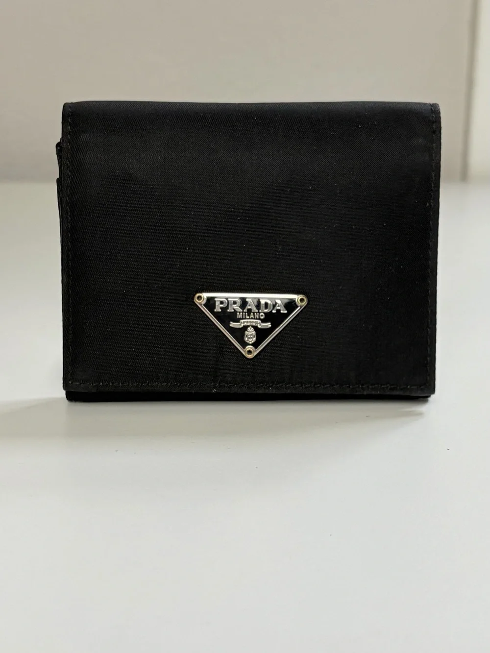 Prada Black Nylon Card Holder