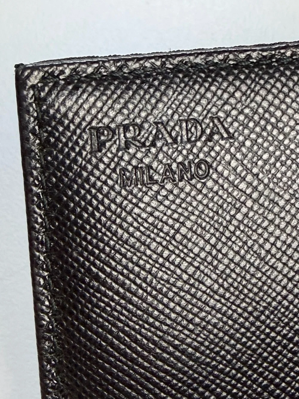 Prada Black Nylon Card Holder