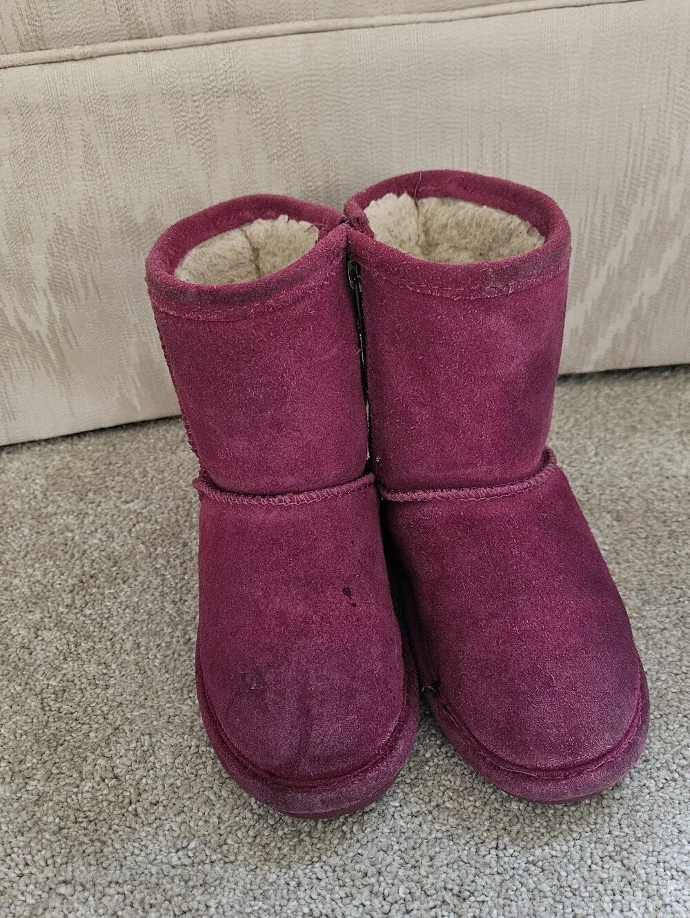 BearPaw zip boots