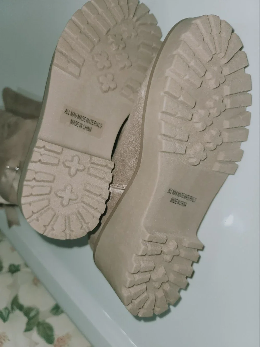 DV by Dolce Vita Frankie Girl's Vegan Leather/Faux Suede Mid-Calf Wedge Lug Boot