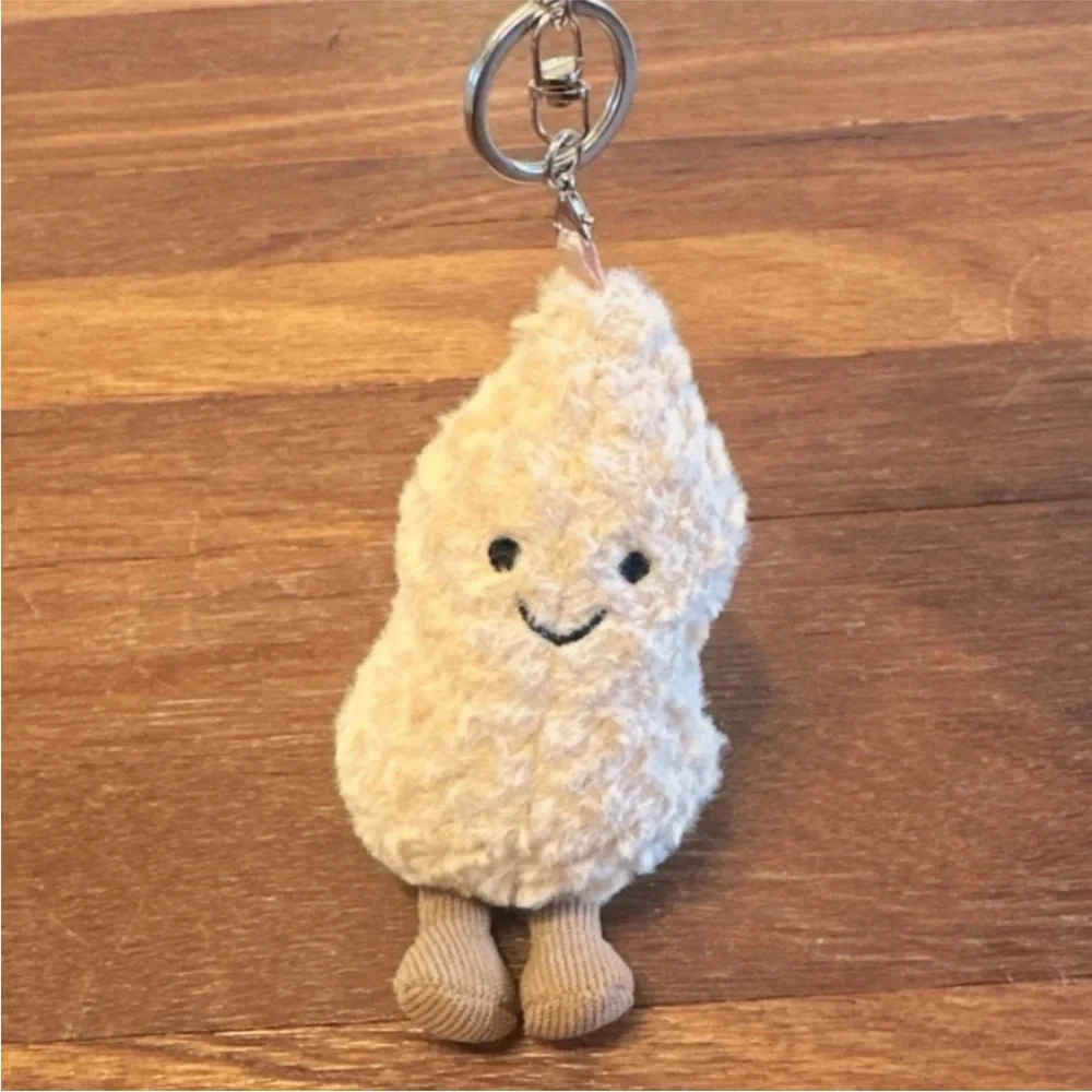 Viral Cute Peanut Plush Keychain Soft Kawaii Bag Charm Gift