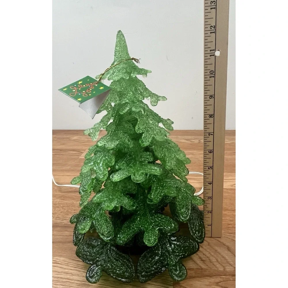 Rare Vintage Cracker Barrel Acrylic Light Up Holiday Christmas Ombre Tree NEW