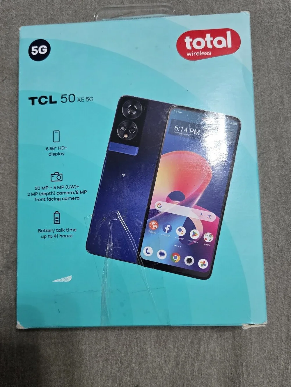 TCL 50XE Android Smartphone 5G 4GB RAM/128GB 50MP Camera