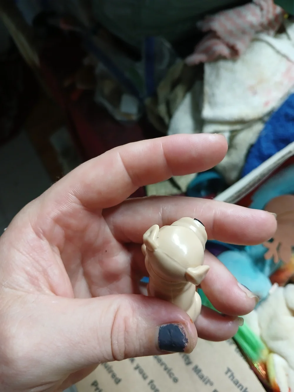 Mattel Barbie pet dog (specifically a bulldog/pug puppy),