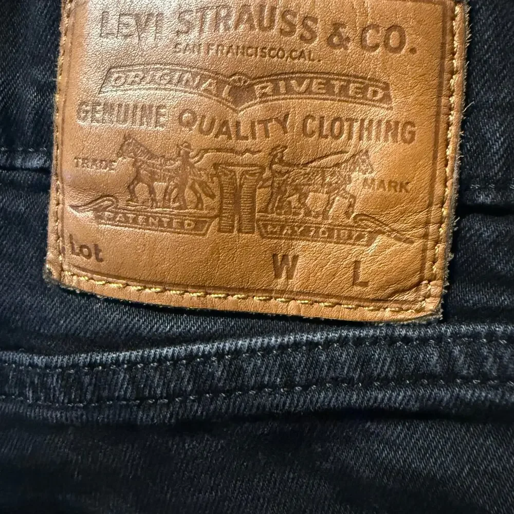 Levi's 511 Premium Slim Fit Jeans, Black Knight, Lyocell, Men's 34x32