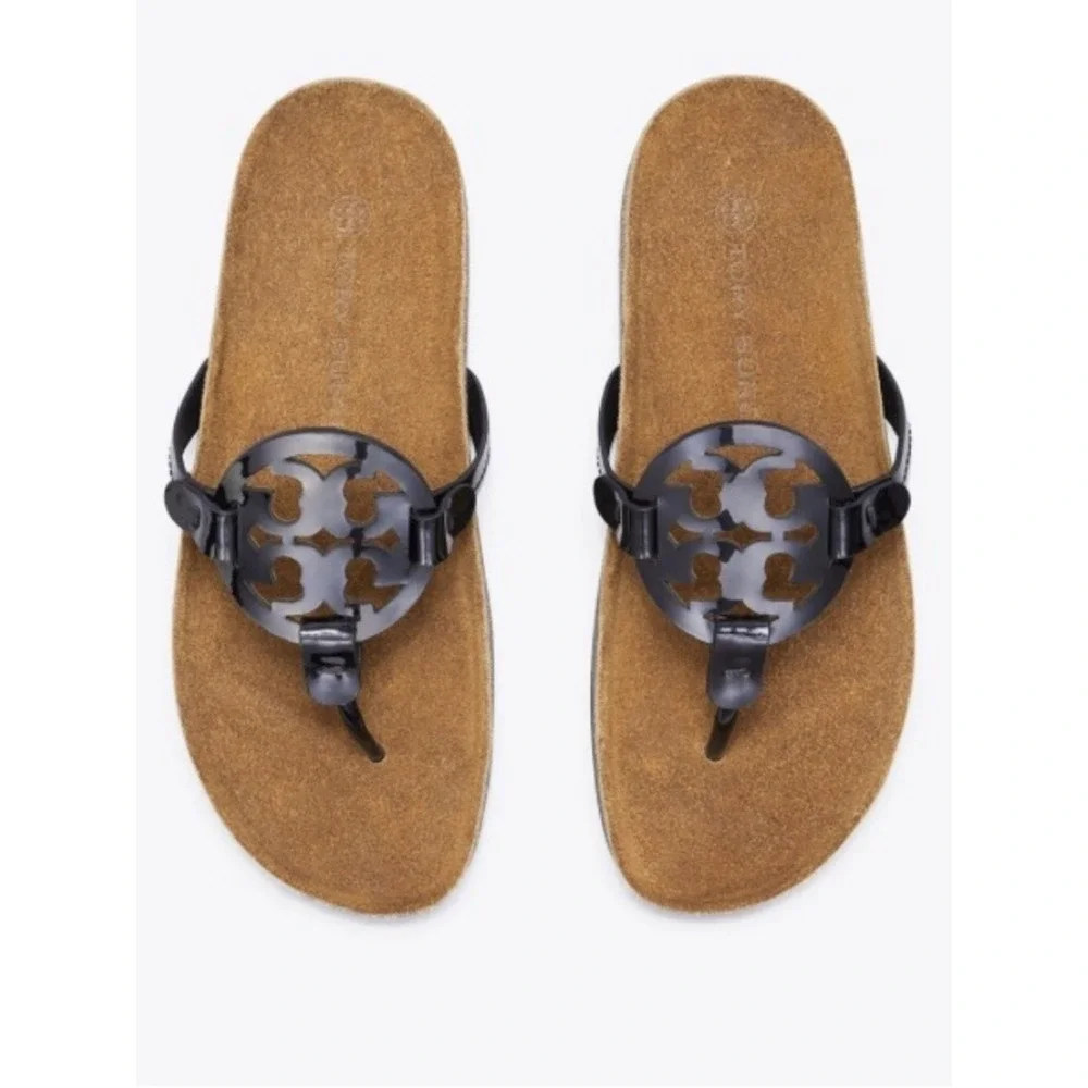Tory Burch Miller Cloud Sandals Black 9