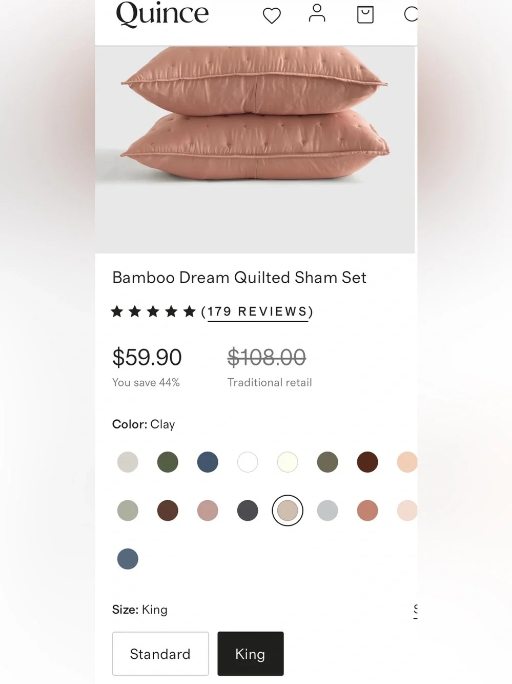 Quince nwot bamboo