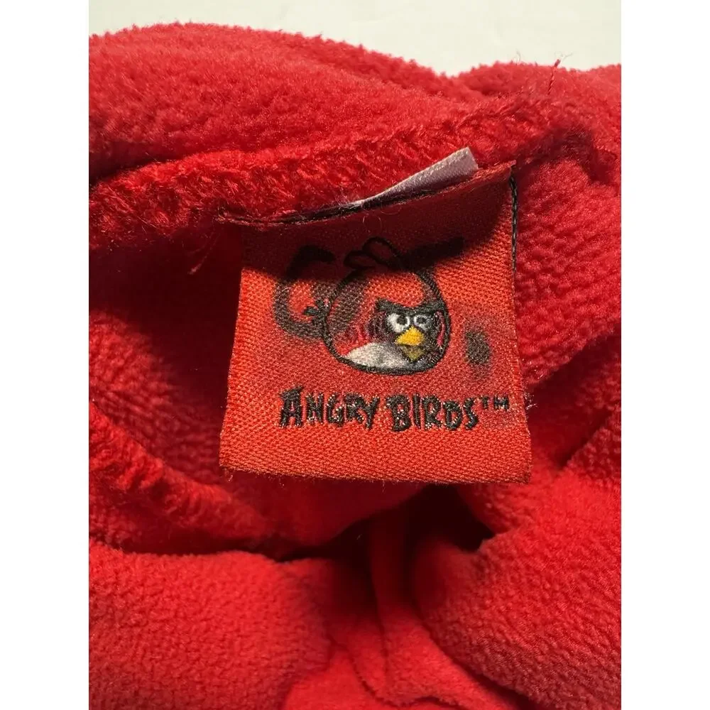 Angry Birds Winter Hat Lot Red Bird & Black Bird Fleece Earflap Beanie One Size