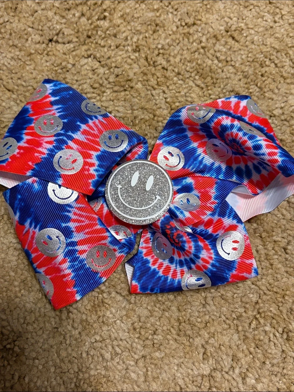 Set of 3 Red, White & Blue Star Jojo Siwa Bows - Patriotic Cheer