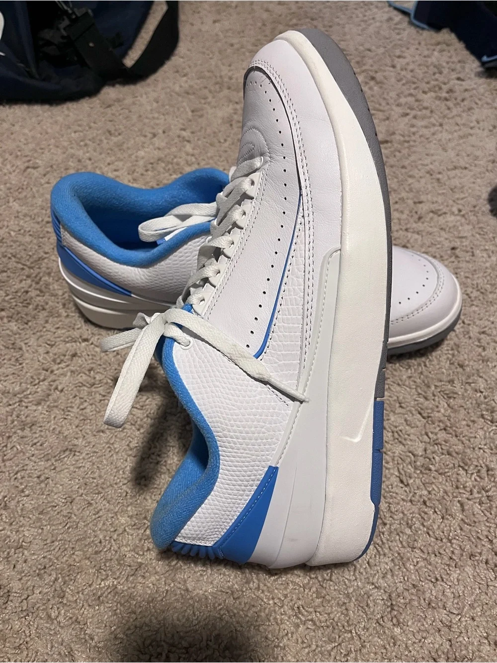 Jordan Air 2 Retro Low in White & University Blue