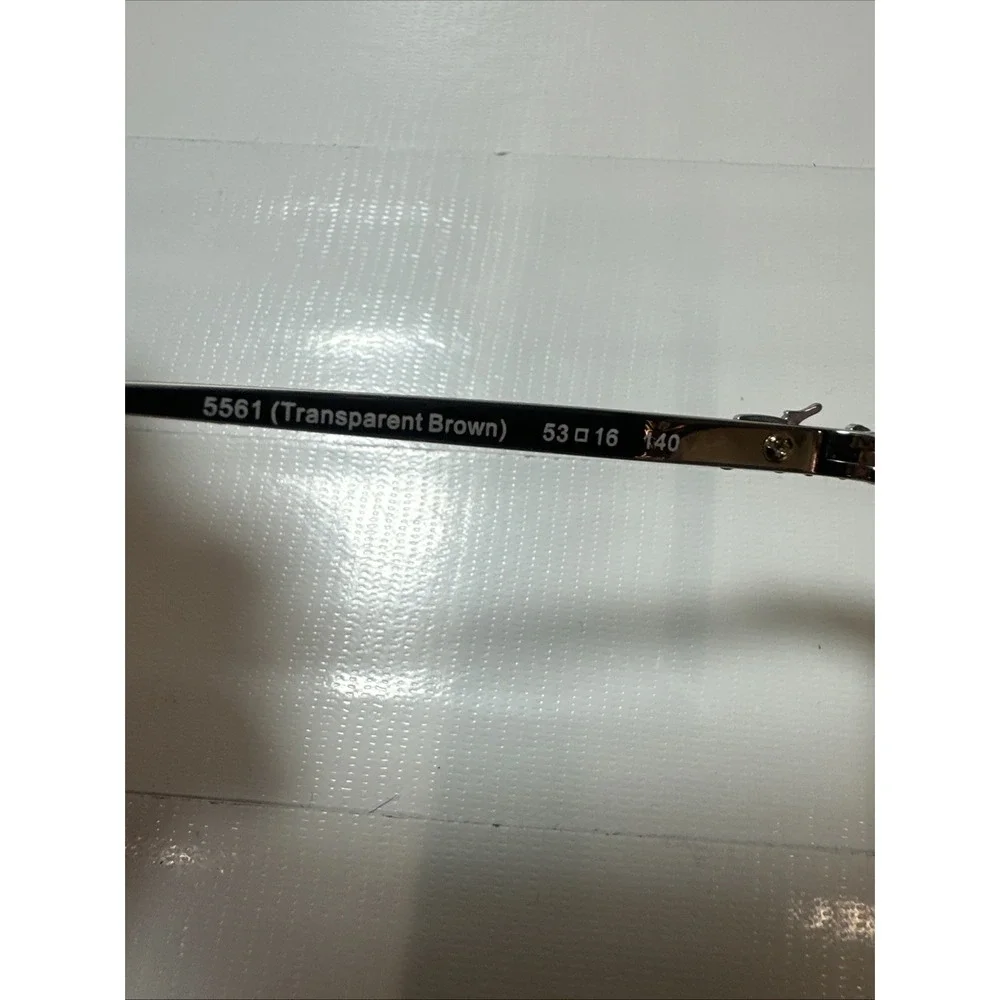 Coach HC6146U 5561 Transparent Brown Cat Eye ( Frames Only) 53-16-140 Womens