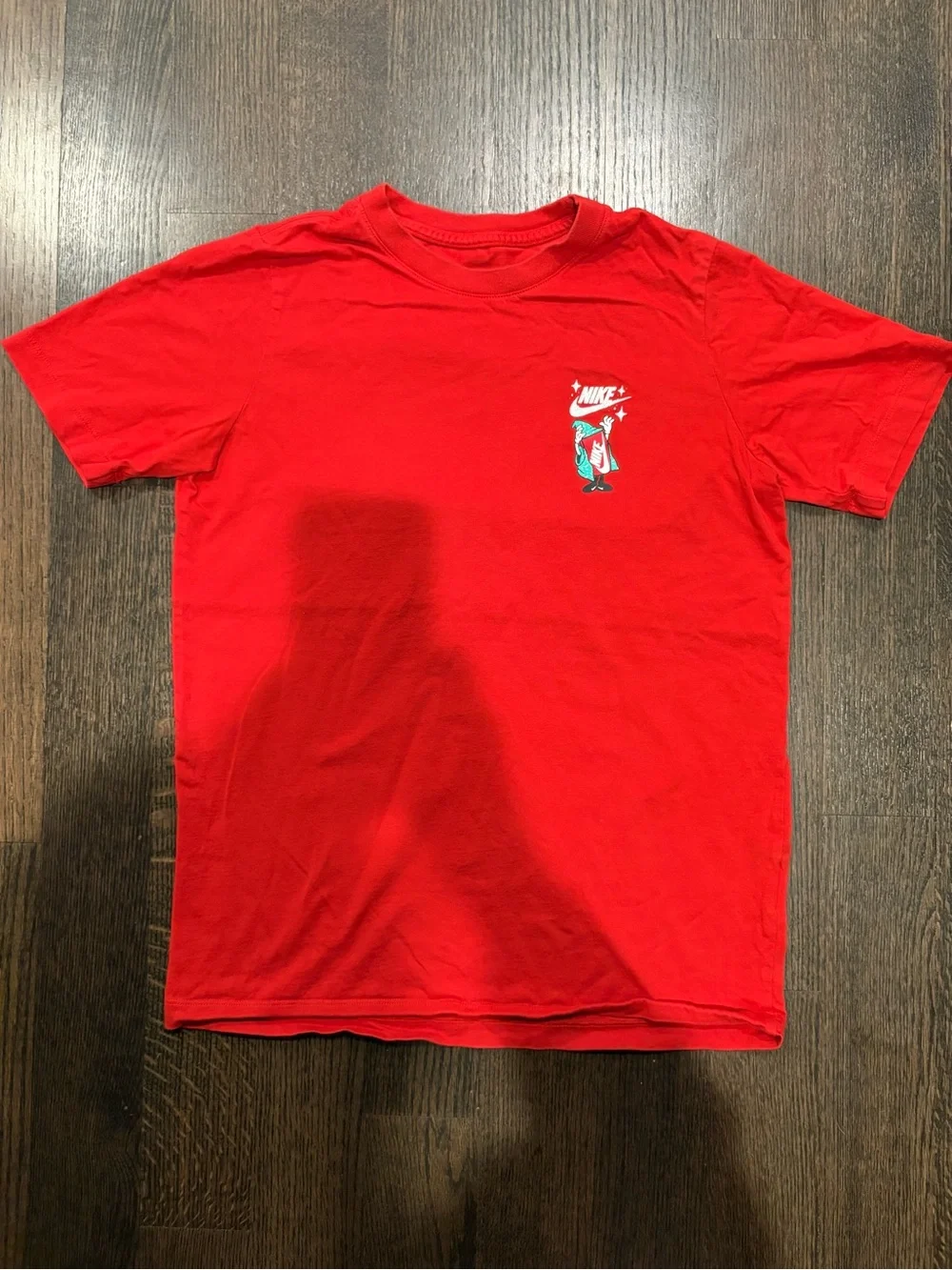 Kids X-Large Nike Red Graphic Tee with Small Front Logo and Back Logo