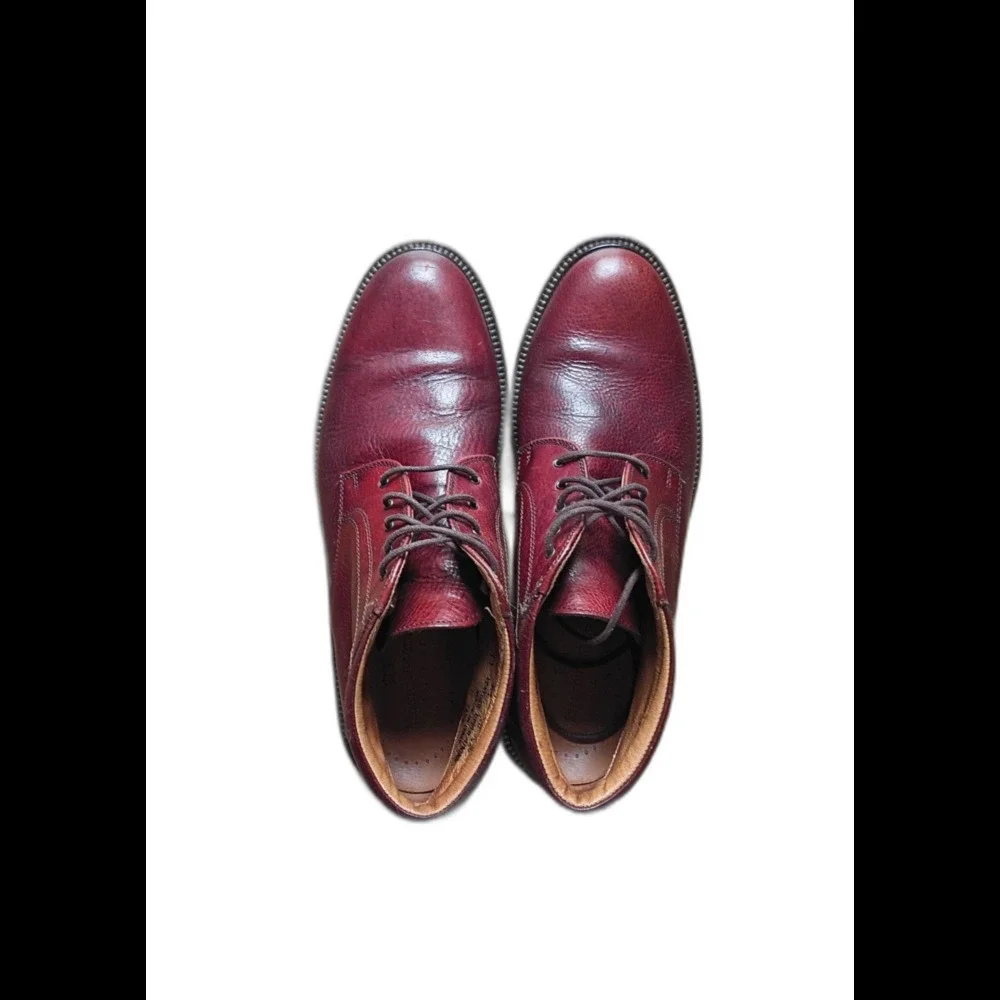 Johnston & Murphy Passport Burgundy Leather Chukka Boots Men's 11