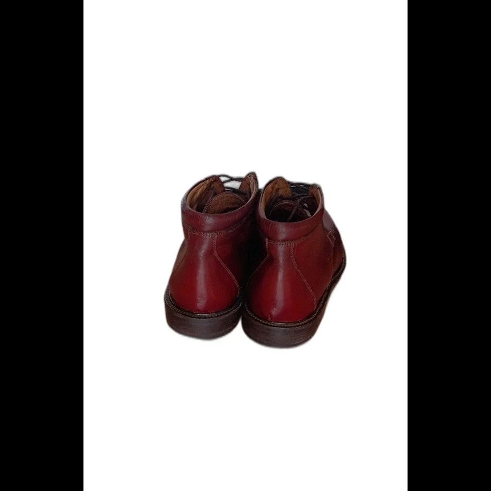 Johnston & Murphy Passport Burgundy Leather Chukka Boots Men's 11