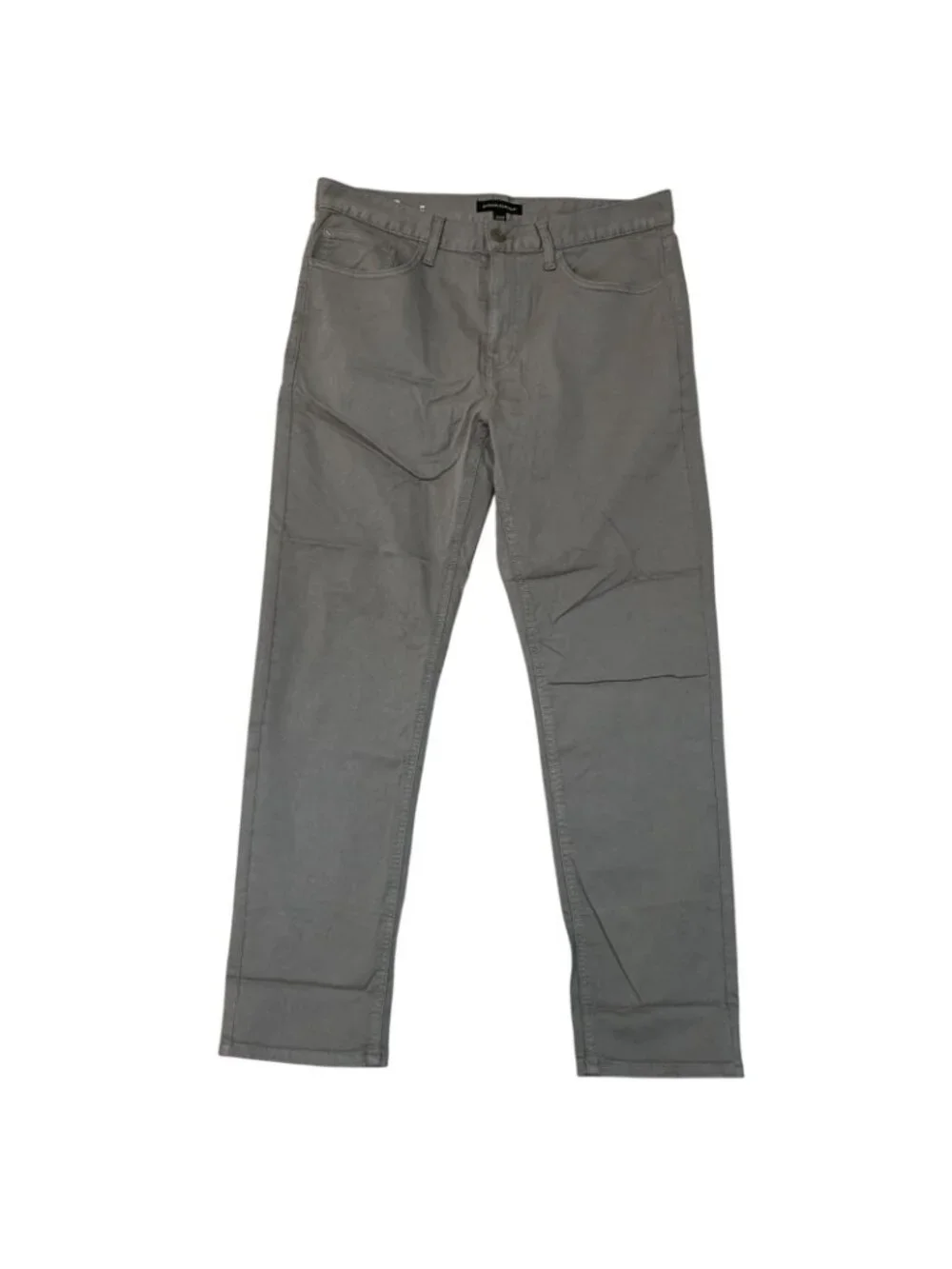 NWOT Banana Republic Men's 34x30 Gray Slim Fit 5-Pocket Chino Pants Cotton Blend