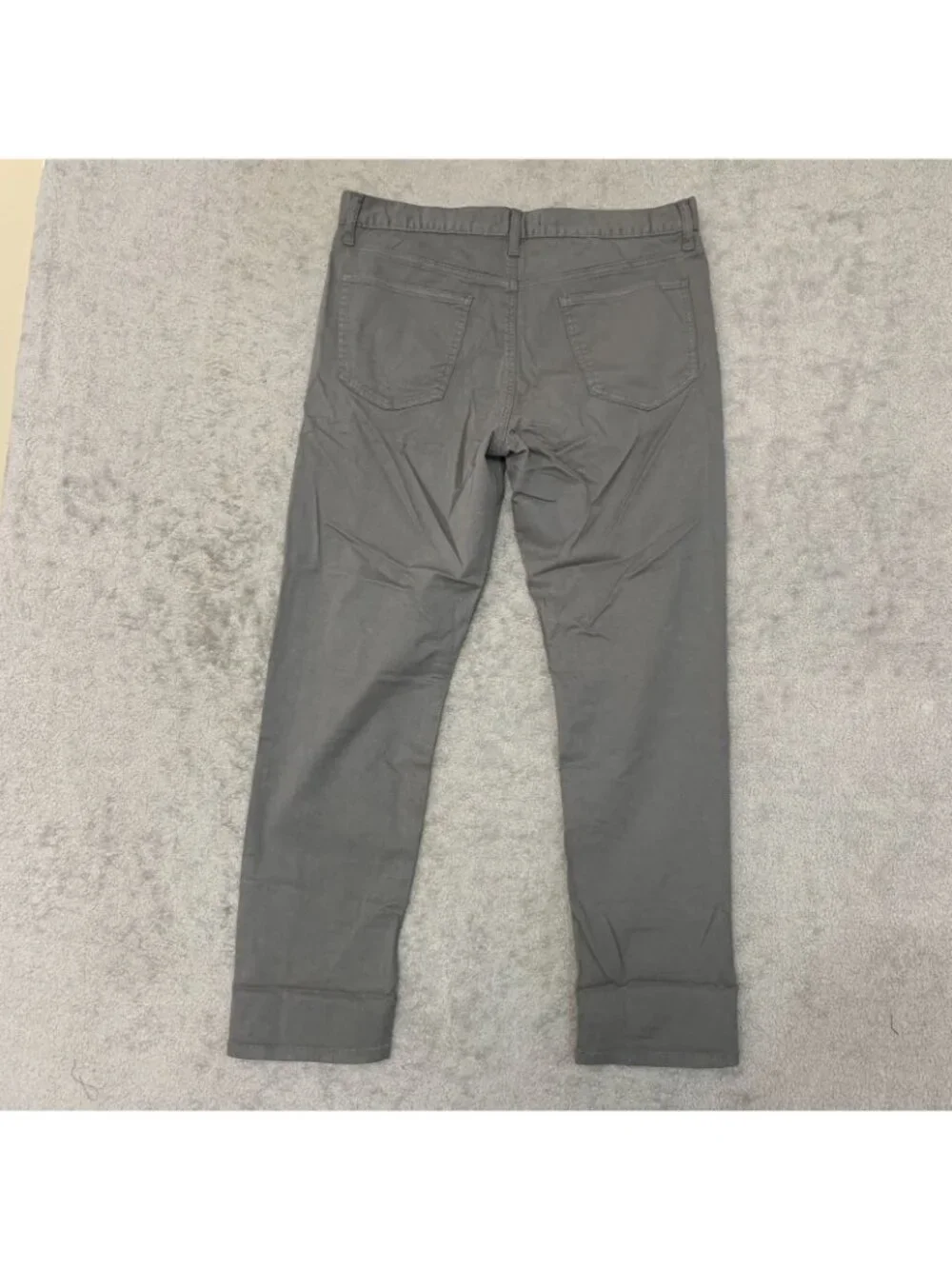 NWOT Banana Republic Men's 34x30 Gray Slim Fit 5-Pocket Chino Pants Cotton Blend