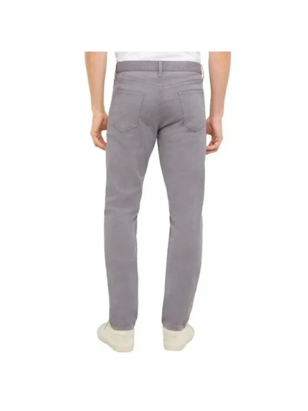 NWOT Banana Republic Men's 34x30 Gray Slim Fit 5-Pocket Chino Pants Cotton Blend