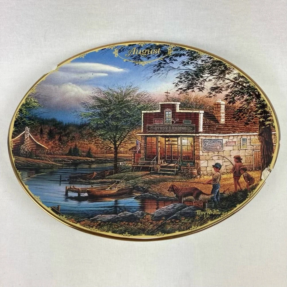 The Bradford Exchange Scenic Wall Plate — Summertime - Seasons To Remember 1999
