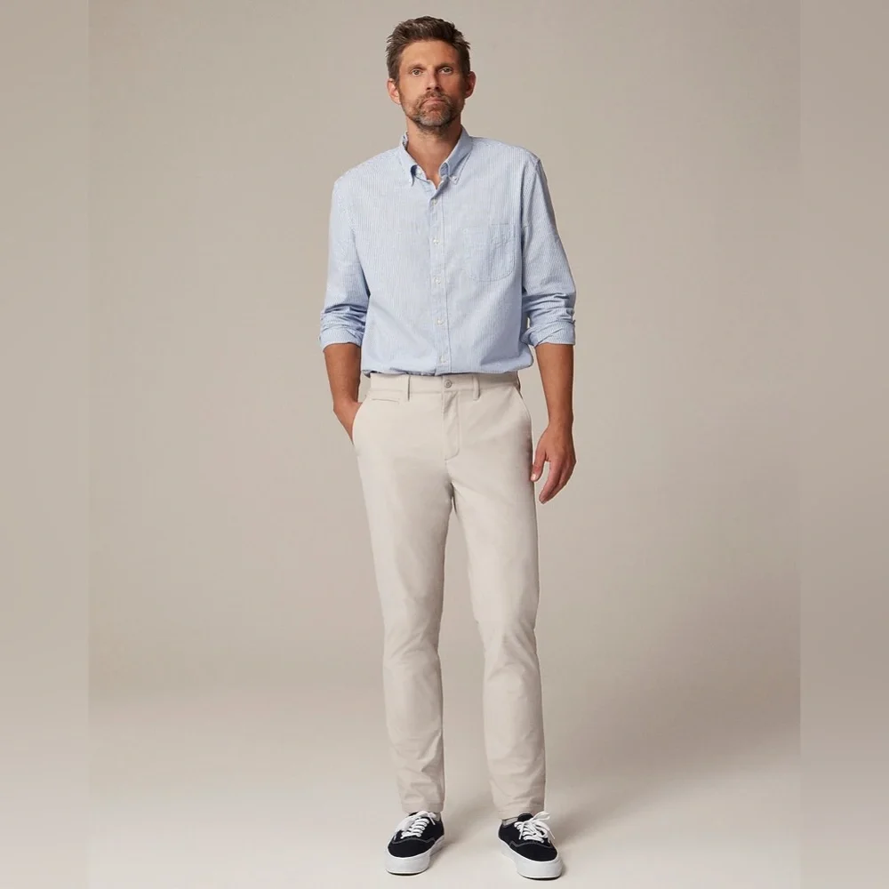 NWT J.Crew 770 Straight-Fit Tech Pant in Ashen Taupe