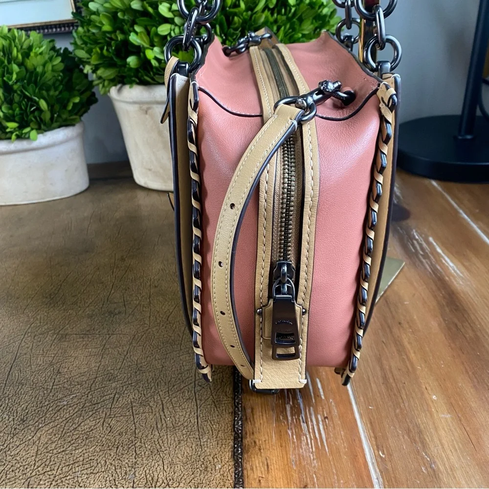 Coach leather handles