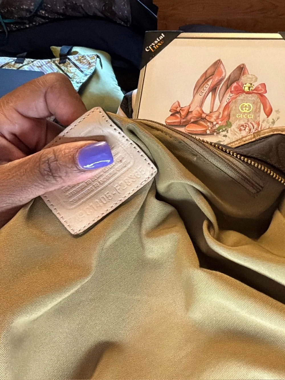 Coach Brown Signature Canvas Tote with Tan Leather Straps