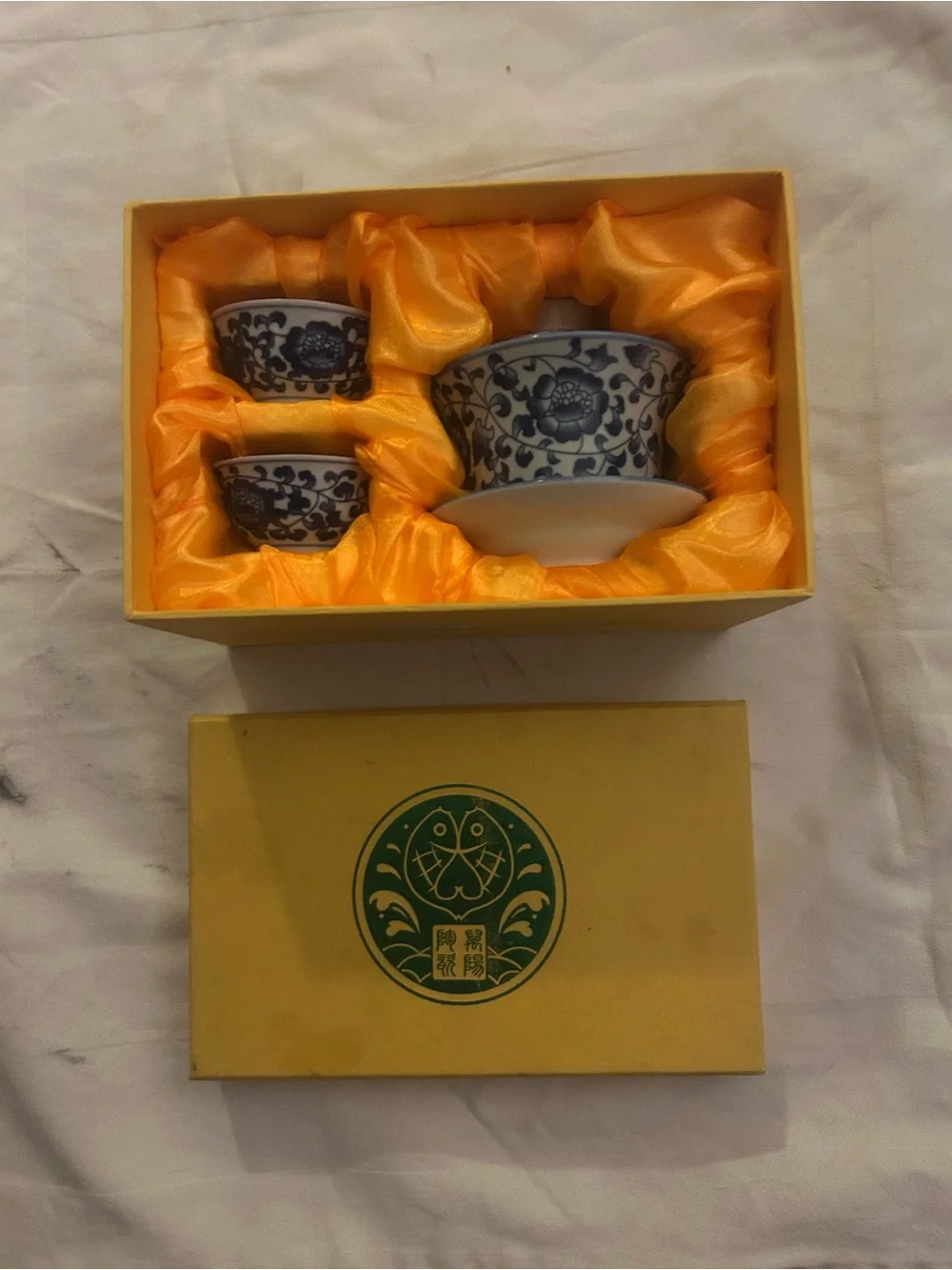 Blue and White Porcelain Tea Set - Decorative Home Dining Drinkware