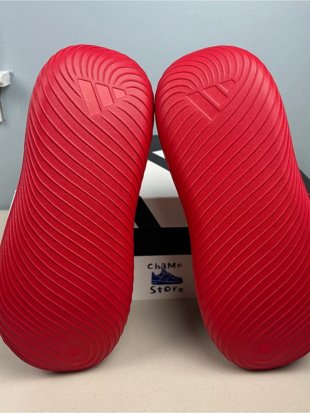 Adidas Purechill Slide Comfortable Slip On Scarlet Red  White KI0063 Size