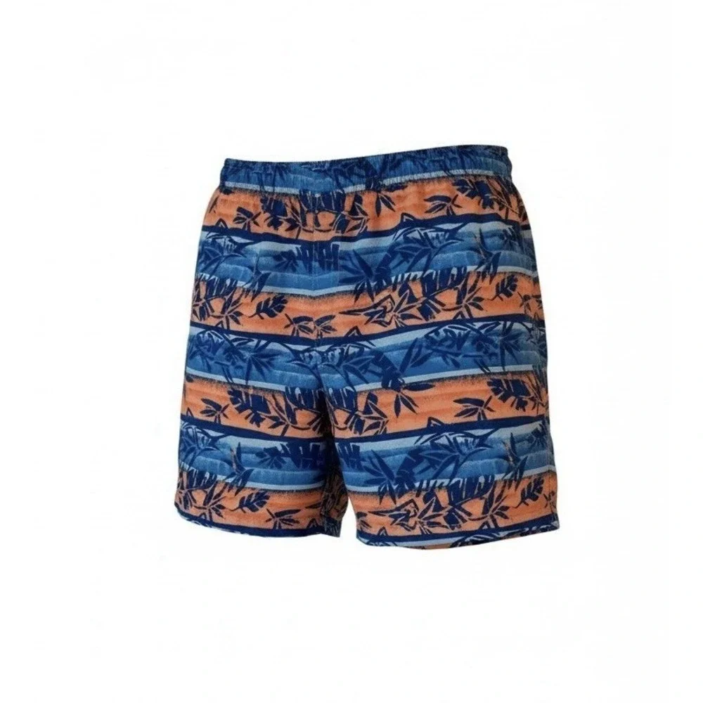 Columbia PFG Mens Backcast III Water Shorts Blue Orange Tropical Palm 6in