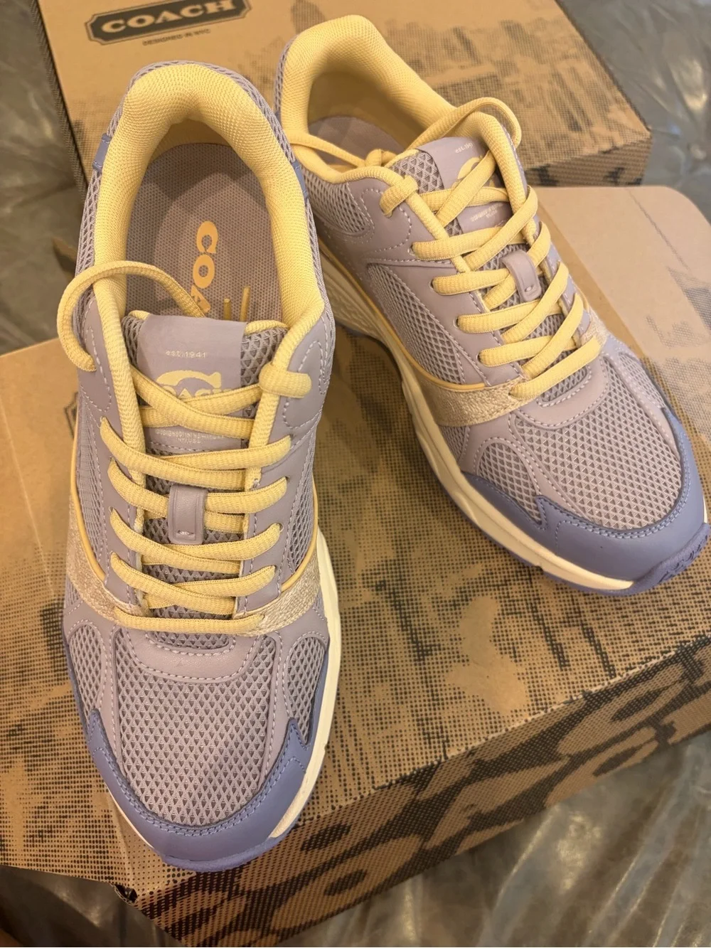 NEW Coach woman Sport Sneaker Wisteria/Blue Lavender CEE71 US Size 9.5
