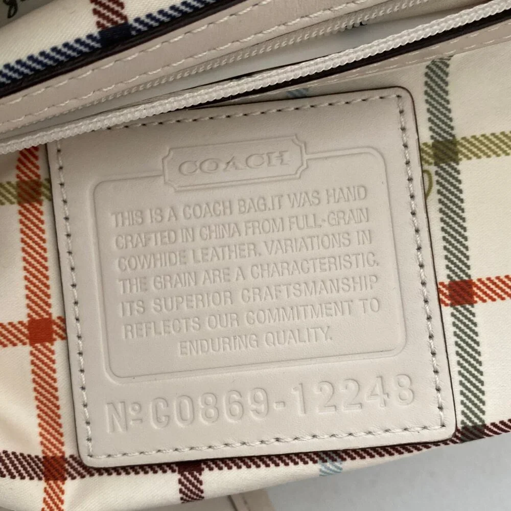 COACH 12248 Ergo Pleated Leather Shoulder Bag