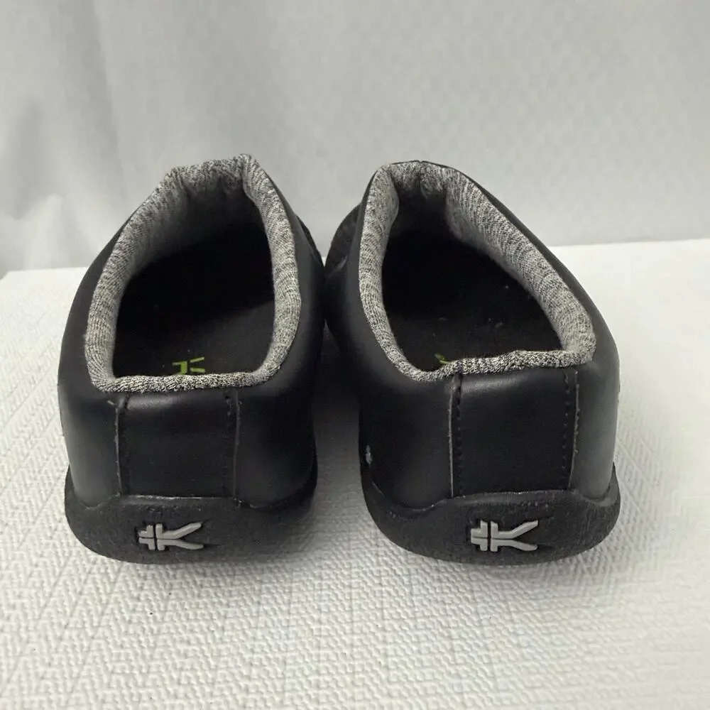 Kuru Draft Shoes Men's Size 10.5 Black Slip On Mules Comfort Slippers