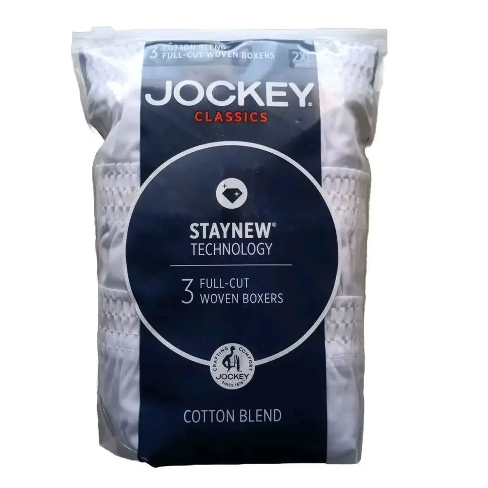 Jockey Classics Fit Full Cut Woven Boxers‎