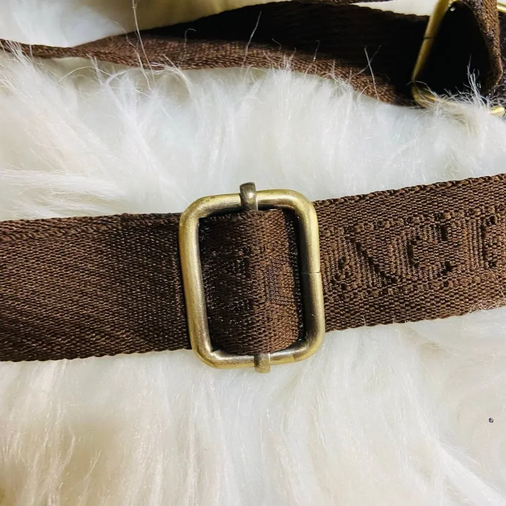 Coach brown webbing