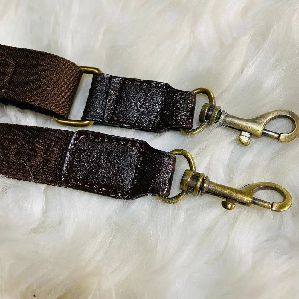 Coach brown webbing