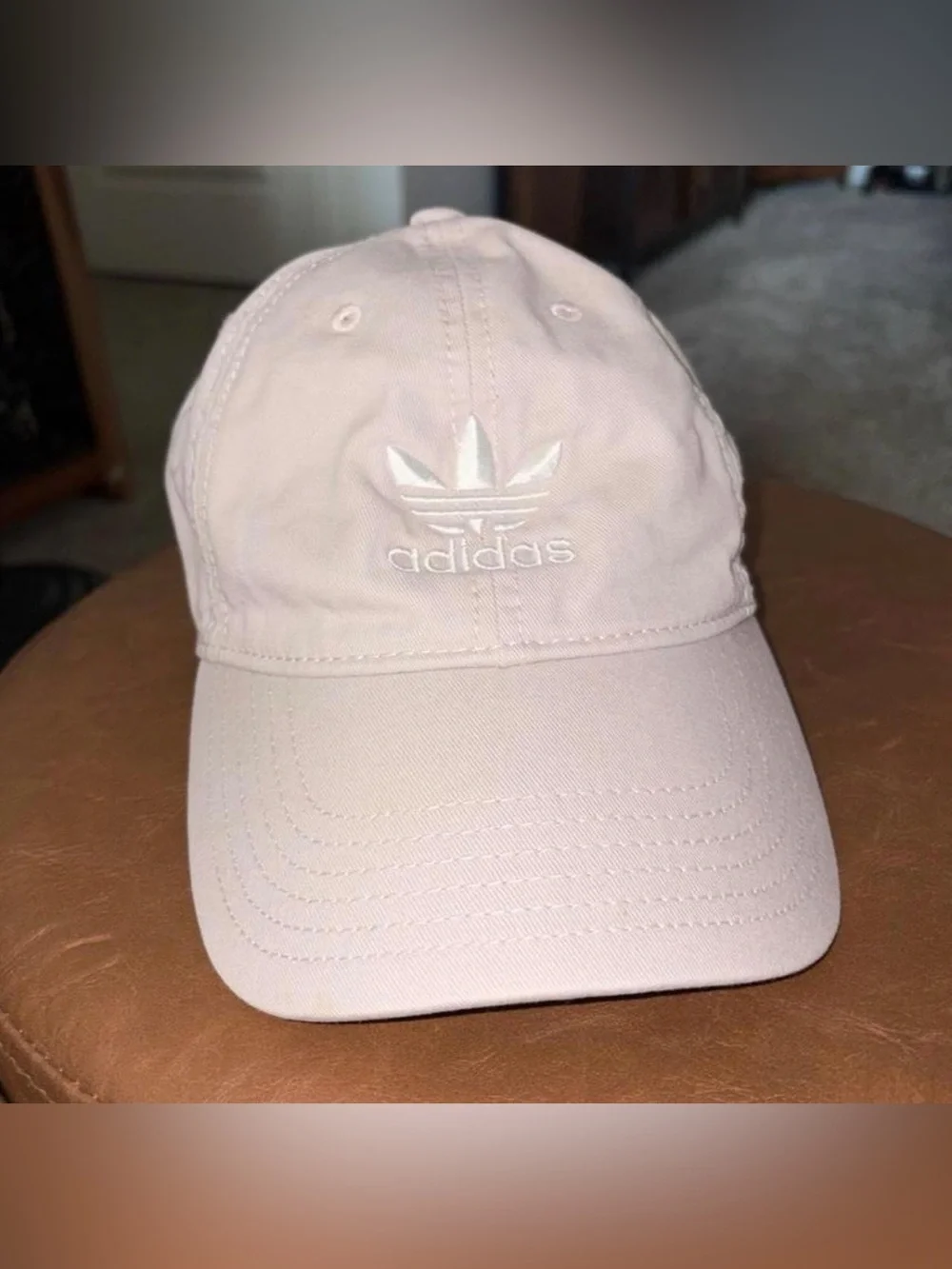 Unisex adidas Trefoil Baseball Cap in Light Pink