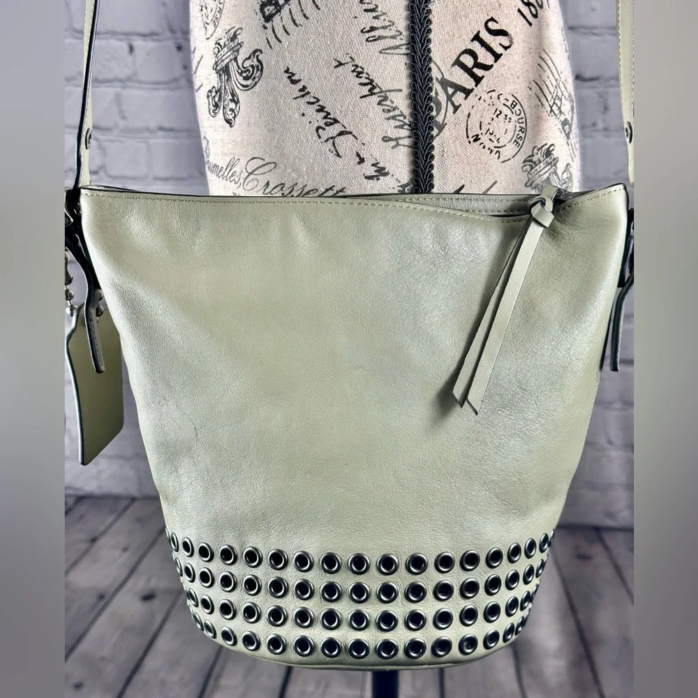 Coach Bleeker Grommets Mini Duffel In Olive Green