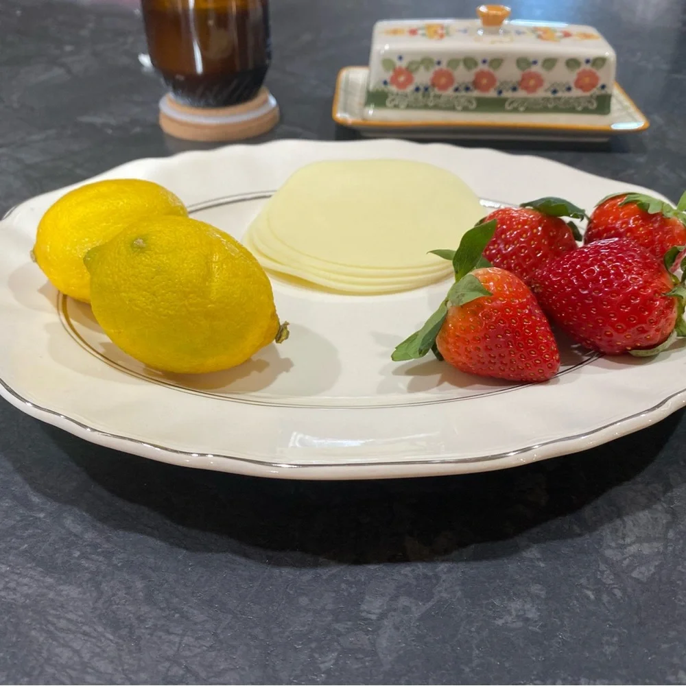 Elegant Cream Oval Serving Platter