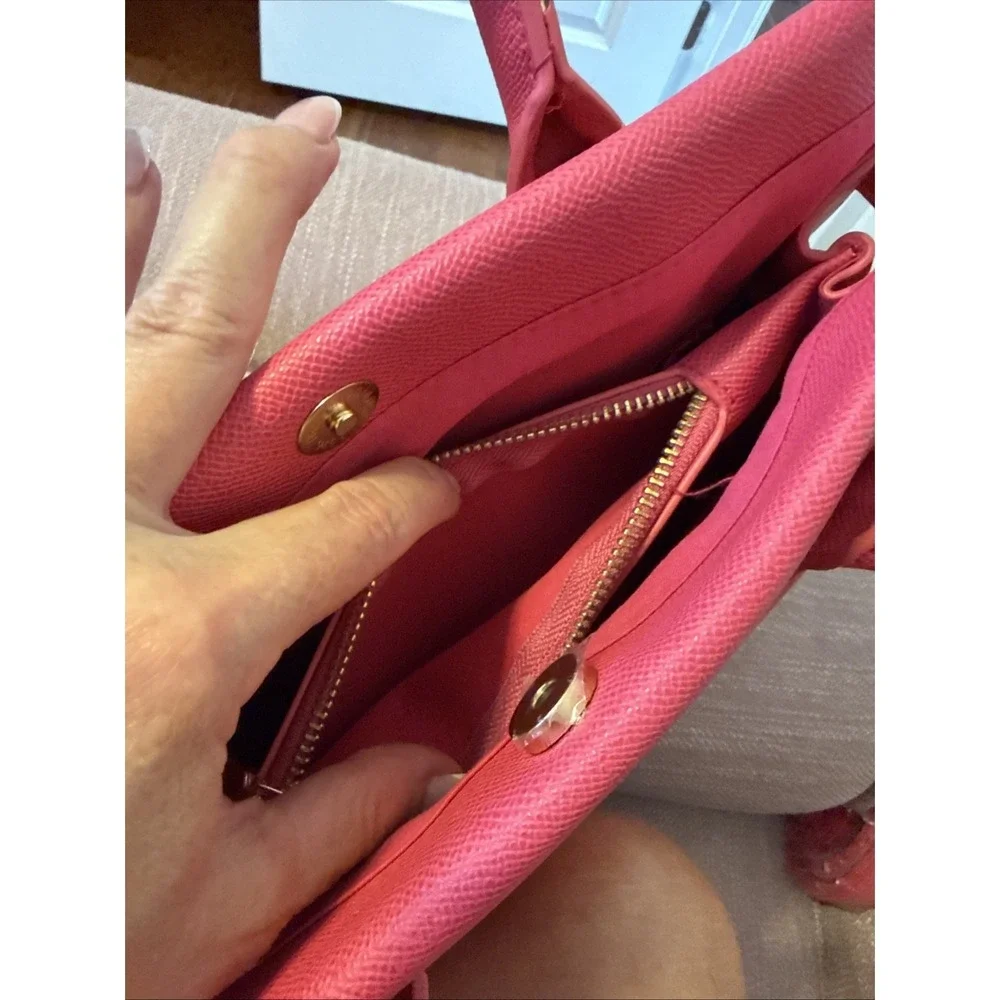 BEBE‎ Orchid Evie Satchel Bag With Shoulder Strap Hot Pink Fuchsia NWT