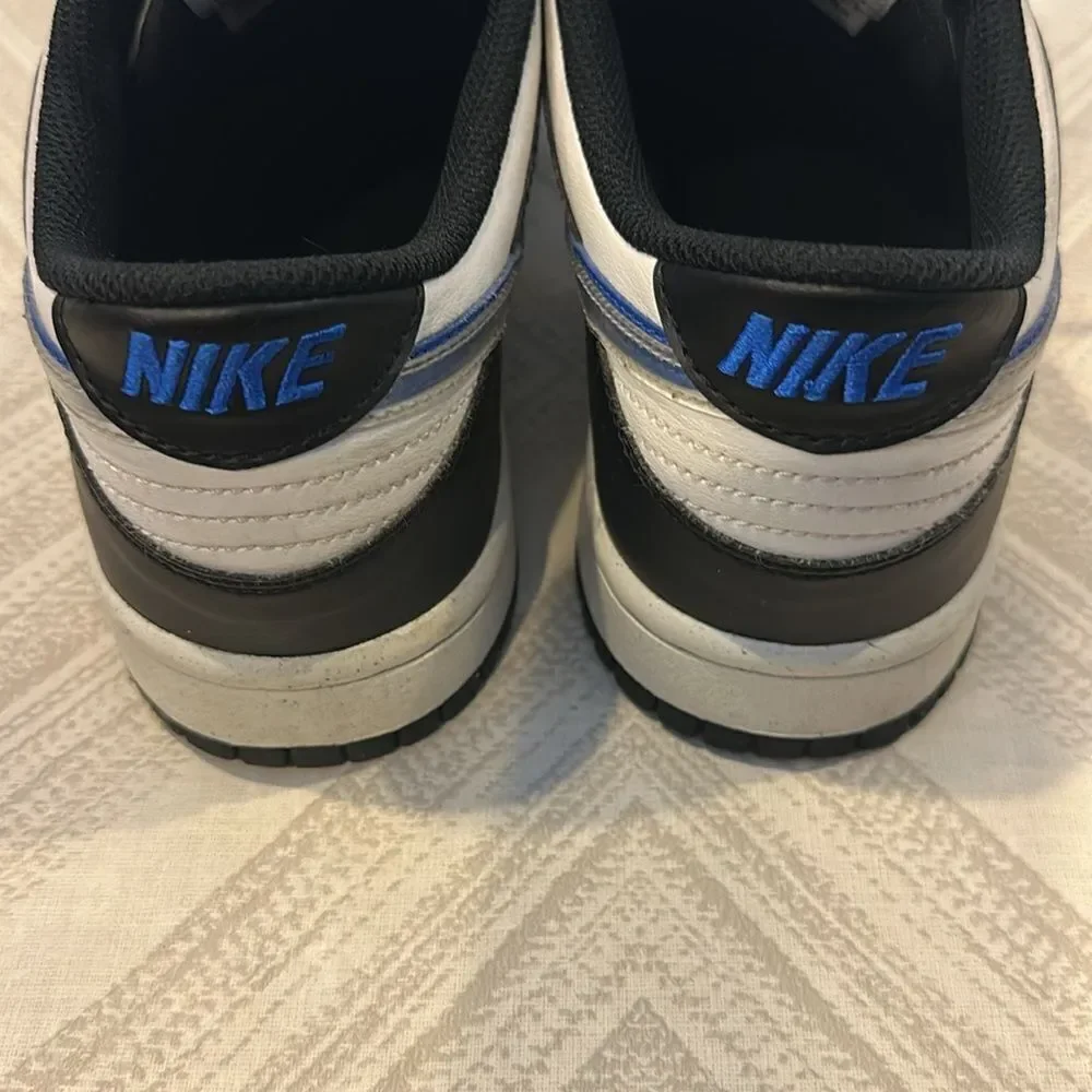 Nike Dunk Low Boys Black/Hyper Royal/Summit White/Black Sneakers - Size 6.5