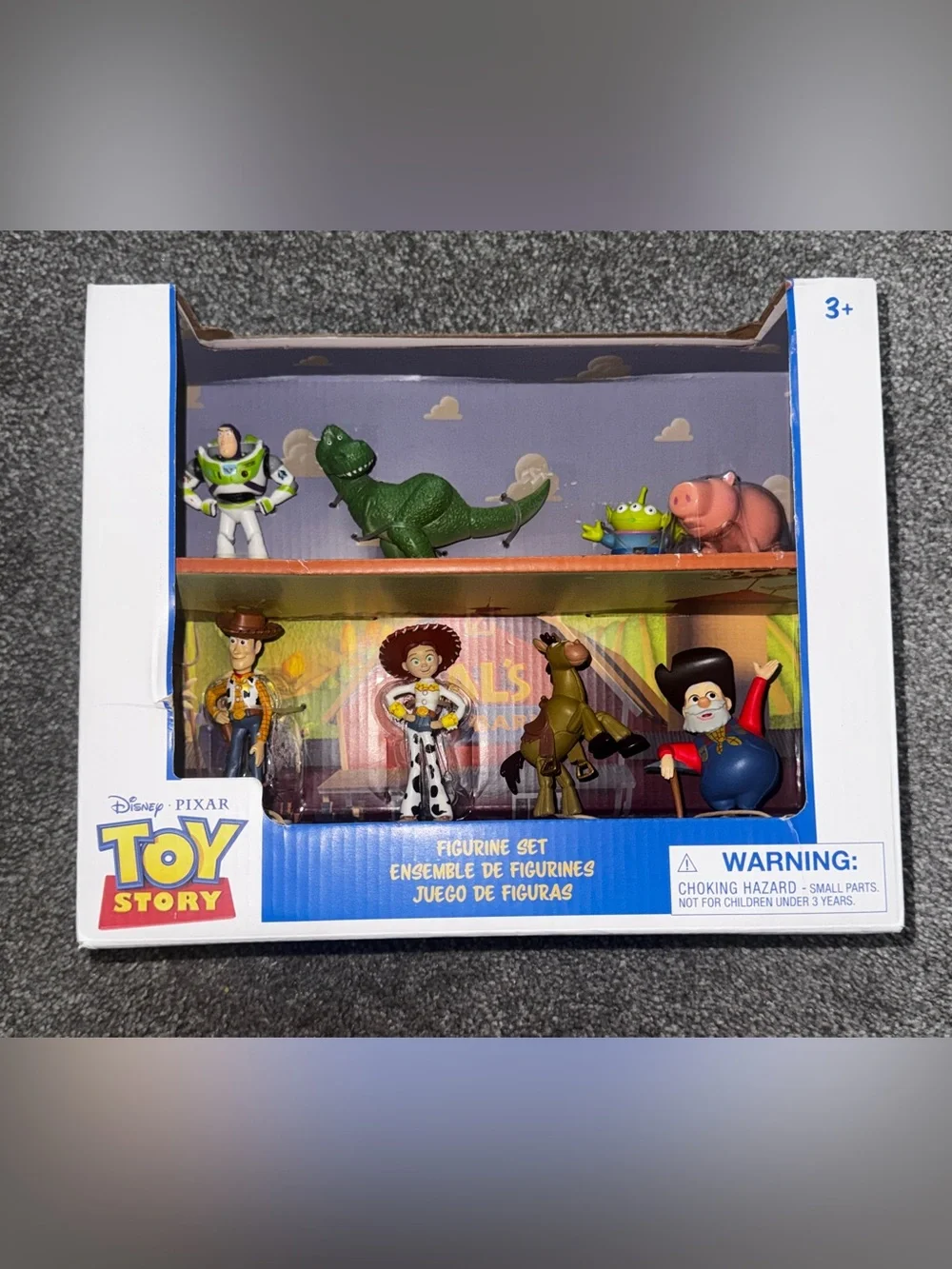 Disney Pixar Toy Story Figurine Set Woody Jessie Buzz Rex Alien Hamm Bullseye