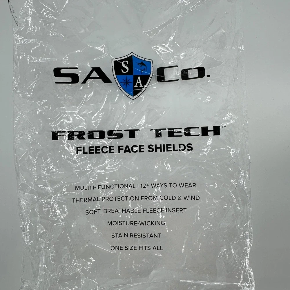 SACO Frost Tech Fleece Face Shield Neck Gaiter Patriotic‎ Stars Stripes NEW!