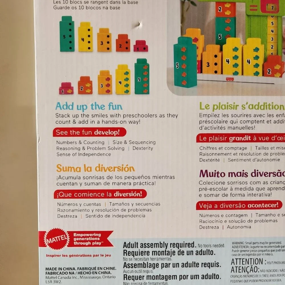 NEW Fisher-Price Alligator Counting Activity with 10 Stacking Blocks Preschool L